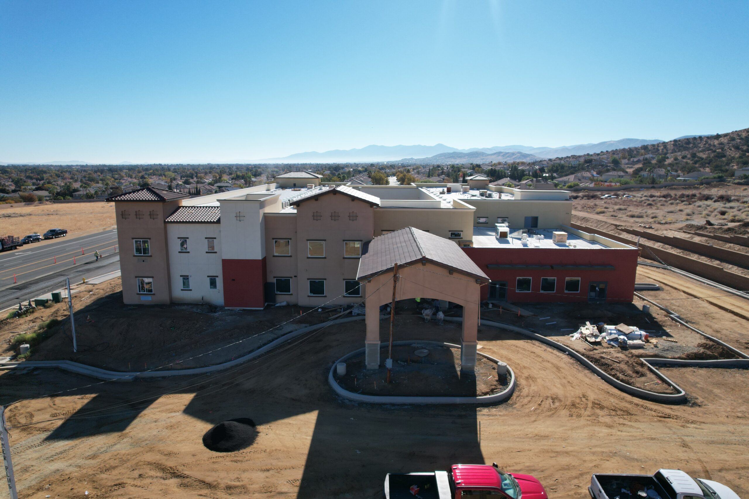 Pacific West Development Working on Interior Finishes and Asphalt at Palmdale